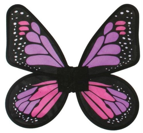 Satin Butterfly Adlt Wings FUCHSIA/PURPLE