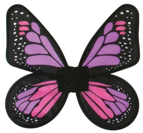 Satin Butterfly Adlt Wings FUCHSIA/PURPLE