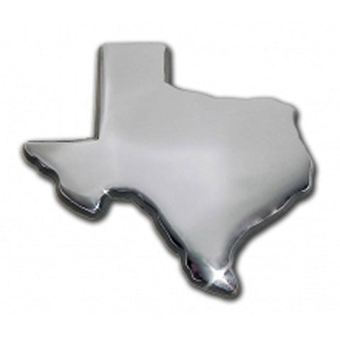 Texas Chrome Auto Emblem (All Chrome TX Shape)