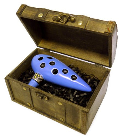 Ocarina of Time 7 hole Legend of Zelda - Right Handed, with Free Songbook and Treasure Chest
