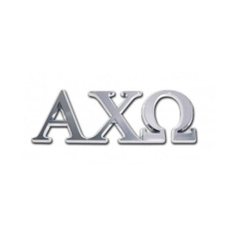 Alpha Chi Omega Chrome Emblem, Shiny