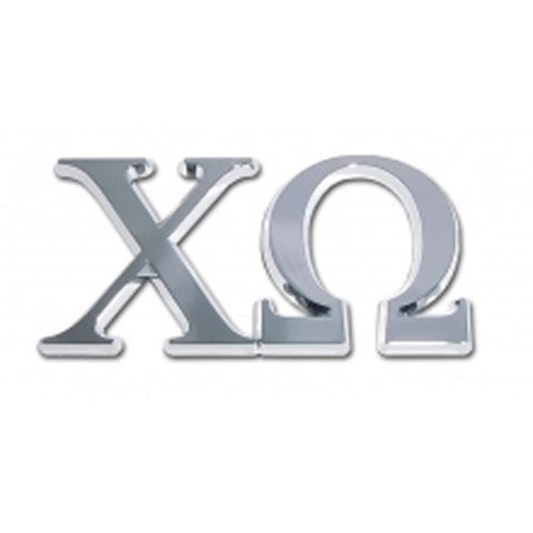 Chi Omega Sorority Chrome Emblem