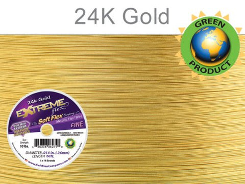 SOFT FLEX EXTREME .014 DIA. 50 FT - 24 K GOLD