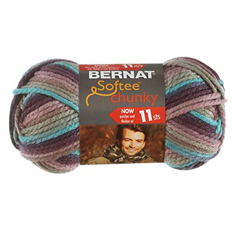 Bernat Softee Chunky Yarn - Ombre Shadow 77 Yards 2.8 OZ