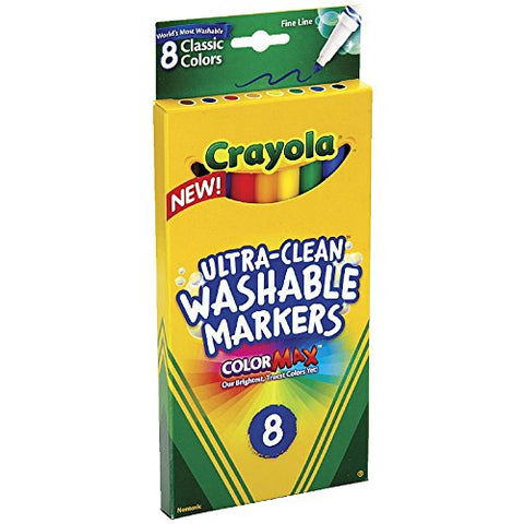 8 ct. Ultra-Clean Washable Classic, Fine Line, Color Max Markers