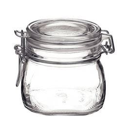 Bormioli Rocco Fido Square Storage Jar - 0.5 Liter