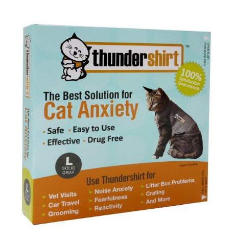 Thundershirt Cat Heather GRY LG