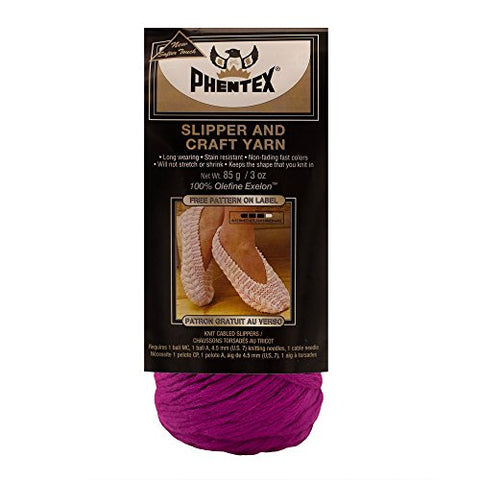 Phentex Slipper and Craft Yarn Grape 164 Yarn 3 OZ