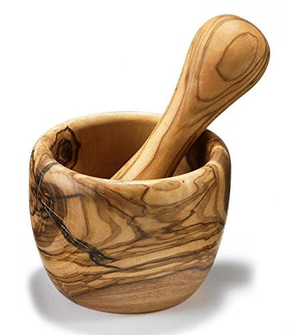 Berard Olive Wood Mortar & Pestle Extra Small