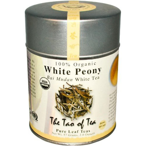 100% Organic WHITE PEONY White Tea (Bai Cha), 2 oz