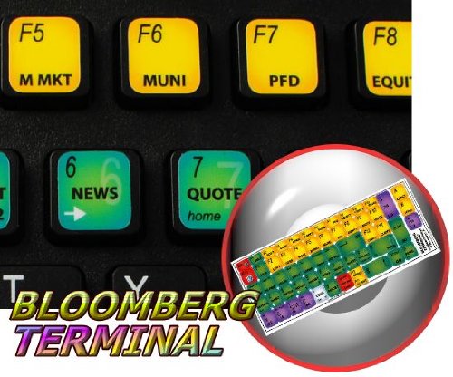 Bloomberg Terminal Keyboard Sticker, 11 x 13