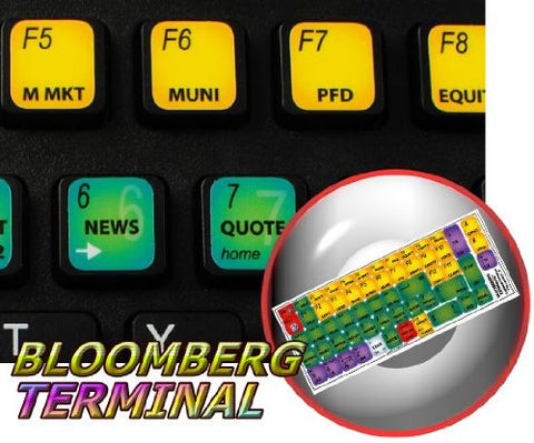 Bloomberg Terminal Keyboard Sticker, 11 x 13