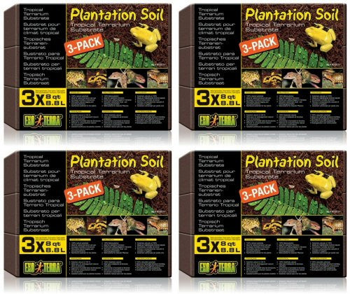 Exo Terra Plantation Soil, 8 qt 3 Pack