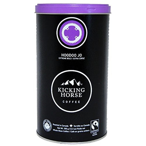 Kicking Horse Whole Bean Coffee Hoodoo Jo At least 95% Organic, 12.3 OZ.