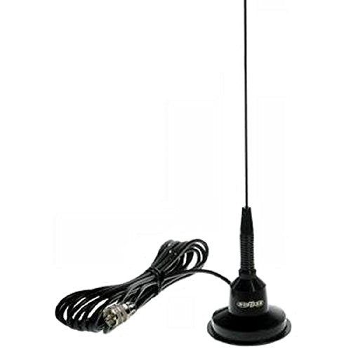 Hustler 42" Magnetic Mount CB Antenna with Spring, 16' Coax