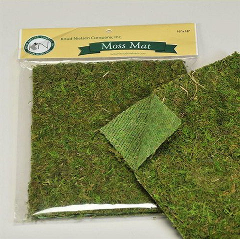 Preserved Moss Mat Table Runner in Green 18" Long x 16" Wide