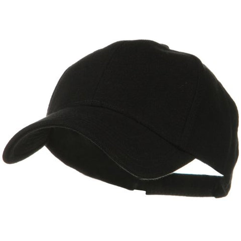 Cotton Pique Knit, Six Panel Low Profile  Baseball Cap, Style #: 19-926, Black