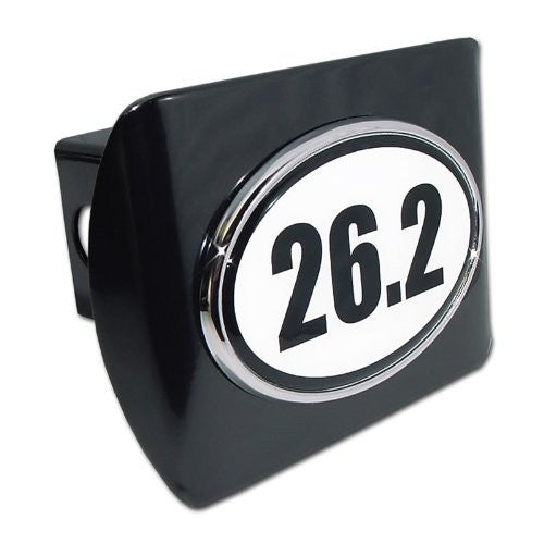 26.2-Oval Black Hitch Cover (Marathon distance)