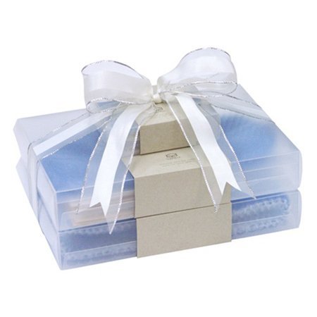 Stimulite Bath Mitt - Blue, Stimulite Body Exfoliator - Blue and SpaCells Facial Sponge - Blue