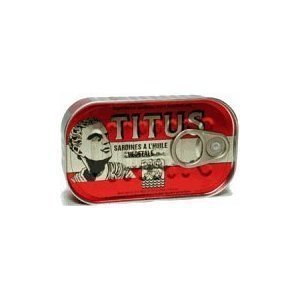 TITUS Sardines in Vegetable Oil  4.3oz