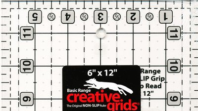 Creative Grids Basic Range 6in x 12in Rectangle Quilt Ruler
