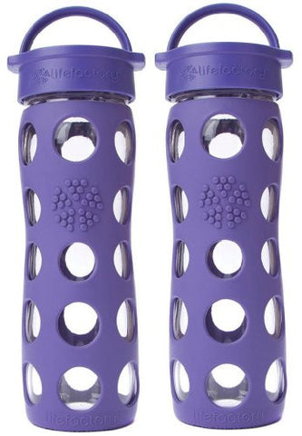 2-Pack Lifefactory 16-Ounce Beverage Bottles- Royal Purple