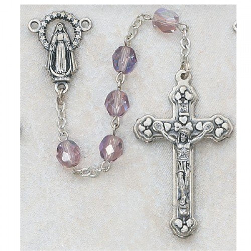 6MM AB AMETHYST/JUNE ROSARY