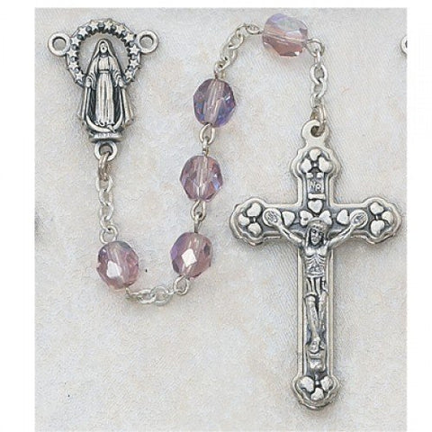 6MM AB AMETHYST/JUNE ROSARY