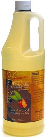 Hawaii's Gold Macadamia Oil (32 oz.)
