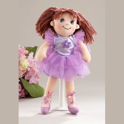 14" Apple Dumplin Doll, Purple Ballet