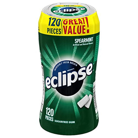 Eclipse Gum Spearmint Bige Tall Bottle 6 Count