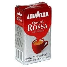 Lavazza Qualita Rossa Ground Coffee Blend, Medium Roast, 8.8-Ounce Brick /bag