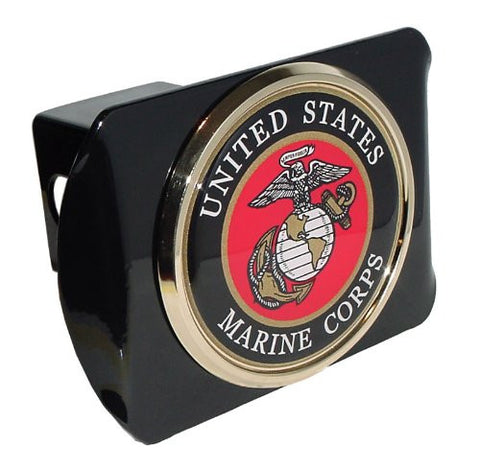 Marine Corps (Seal) Black Hitch Cover