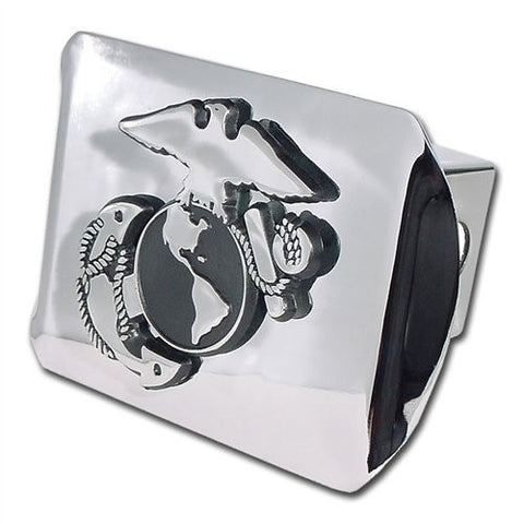 Marine Corps (Insignia) Shiny Chrome Hitch Cover