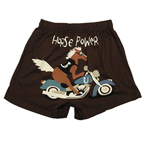 Lazy One Comical Boxers, Horse Power, XL