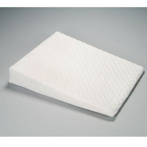 Foam Wedge w/ White Quilted Zippered Cover 32" x 26" x 5" to 1/2"