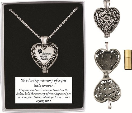 Always in My Heart 1" Memorial Locket on 24" chain