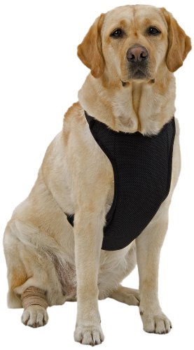 Warming/Cooling Dog Harness with Gel Pack Large Black