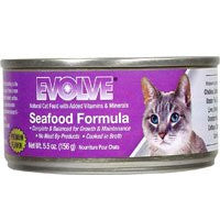 EVOLVE CANNED CAT FOOD (Seafood, 5.5oz)