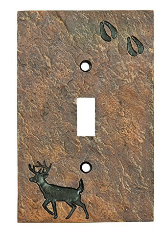 Deer with Tracks Single Switch Plate