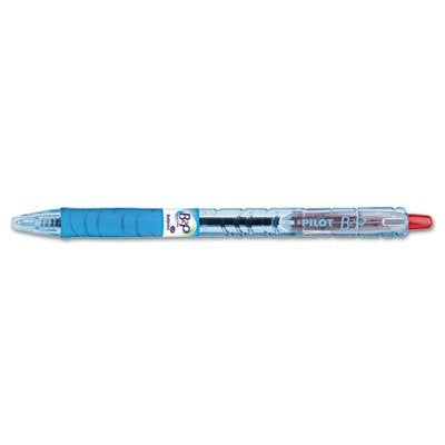 B2P Retractable Ball Point Pen, Medium Tip, Red