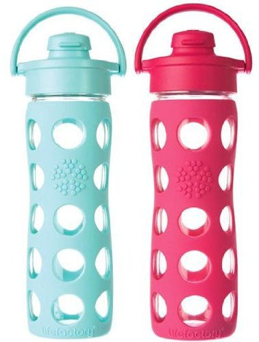 2-Pack Lifefactory 16-Ounce Flip Cap Beverage Bottles