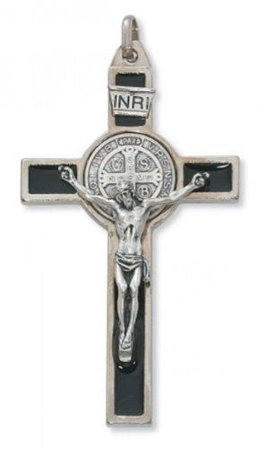 3" Silver St. Benedict Crucifix