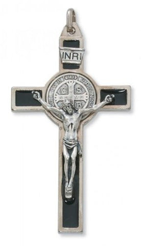 3" Silver St. Benedict Crucifix