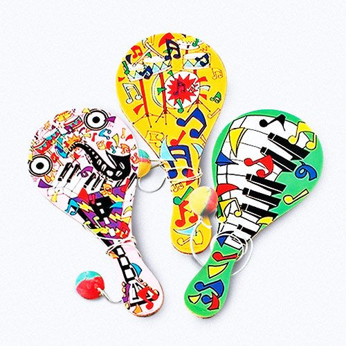 JAZZY PADDLE BALLS - 12pcs