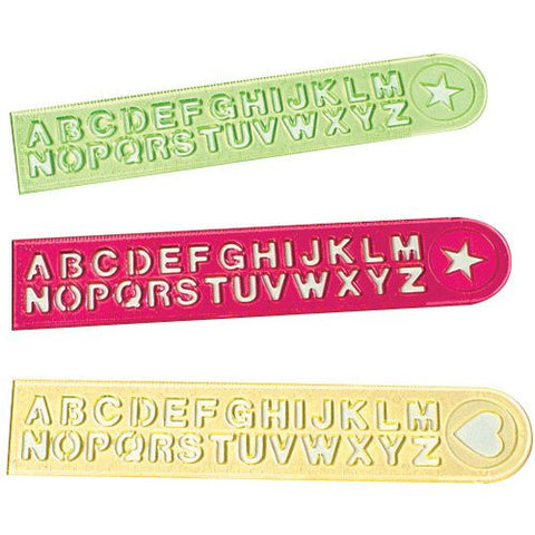 ALPHABET RULERS - 12pcs