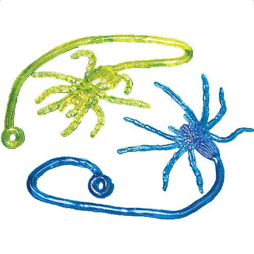 Sticky and Stretchy Spiders on a String