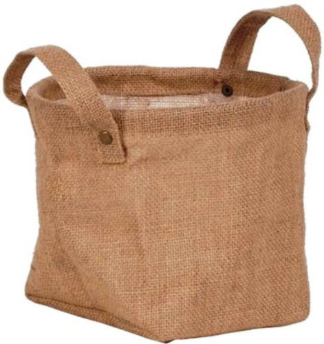 Round Burlap Planter with Ears - Fits a 6.5" Azalea Pot with Liner - Sold each (24 per case)