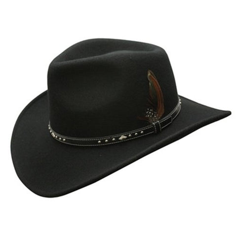 Star Rider Waterproof Wool Hat, Black, Large