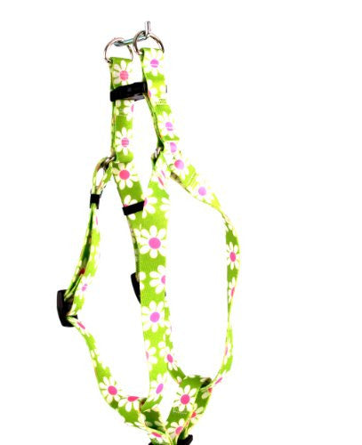 Hip Floral Fashions Collection - Green Daisy, Step-In Harness, Medium